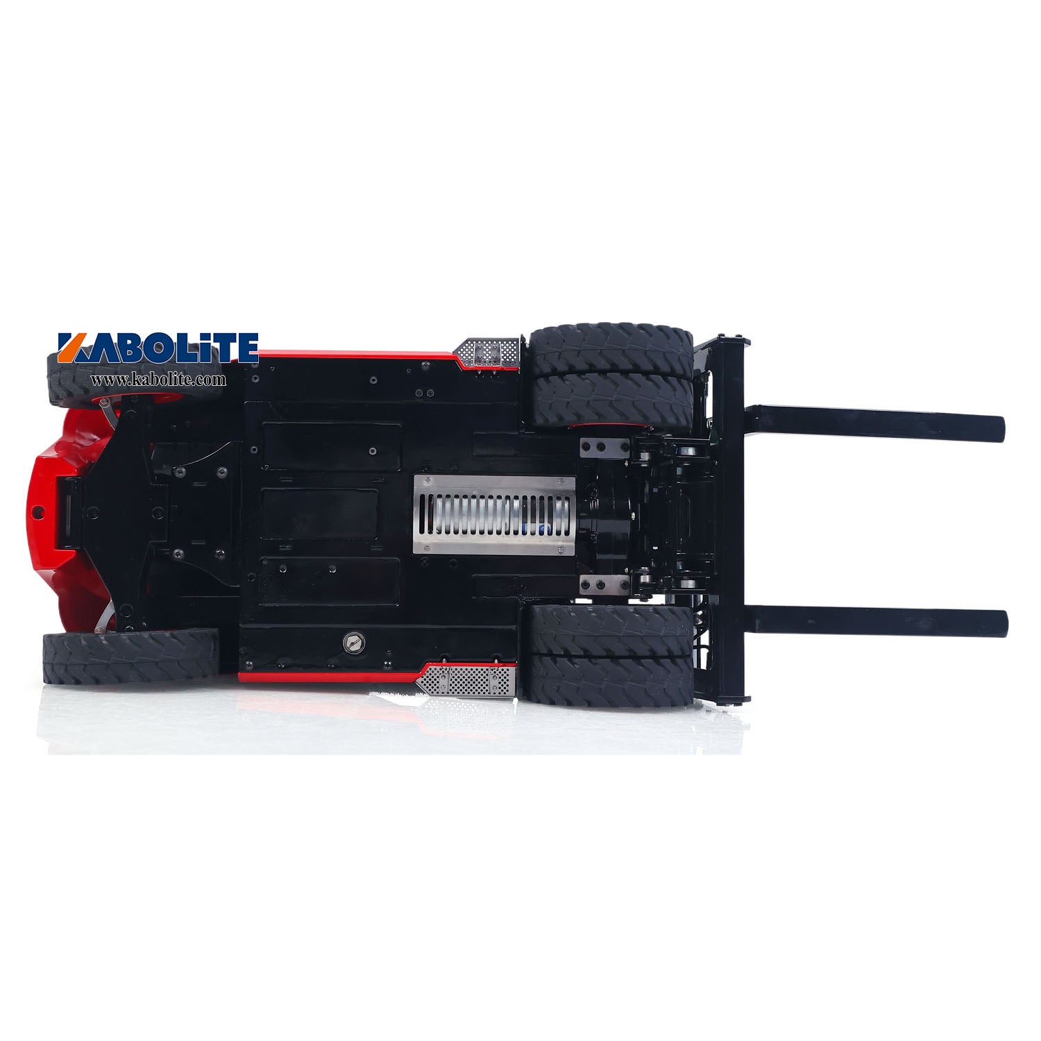 Kabolite K180-100 1/14 4X2 Remote Control Hydraulic Forklift with Light Sound System for RC Enthusiasts 