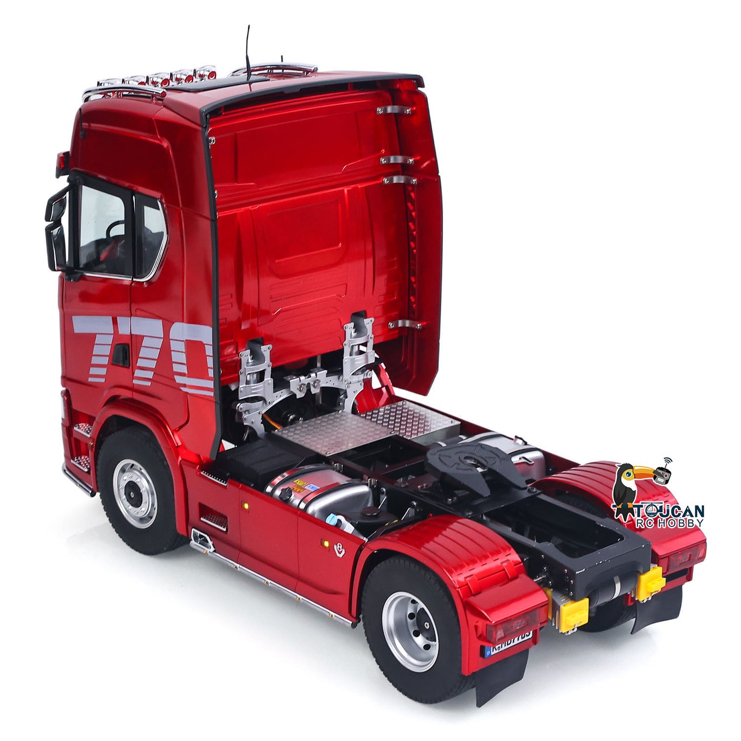 KABOLITE 1/14 Remote Control Tractor Truck 770S 100 4X2 RC Lorry Car 2Speed Transmission Differential Locks RTR Sound