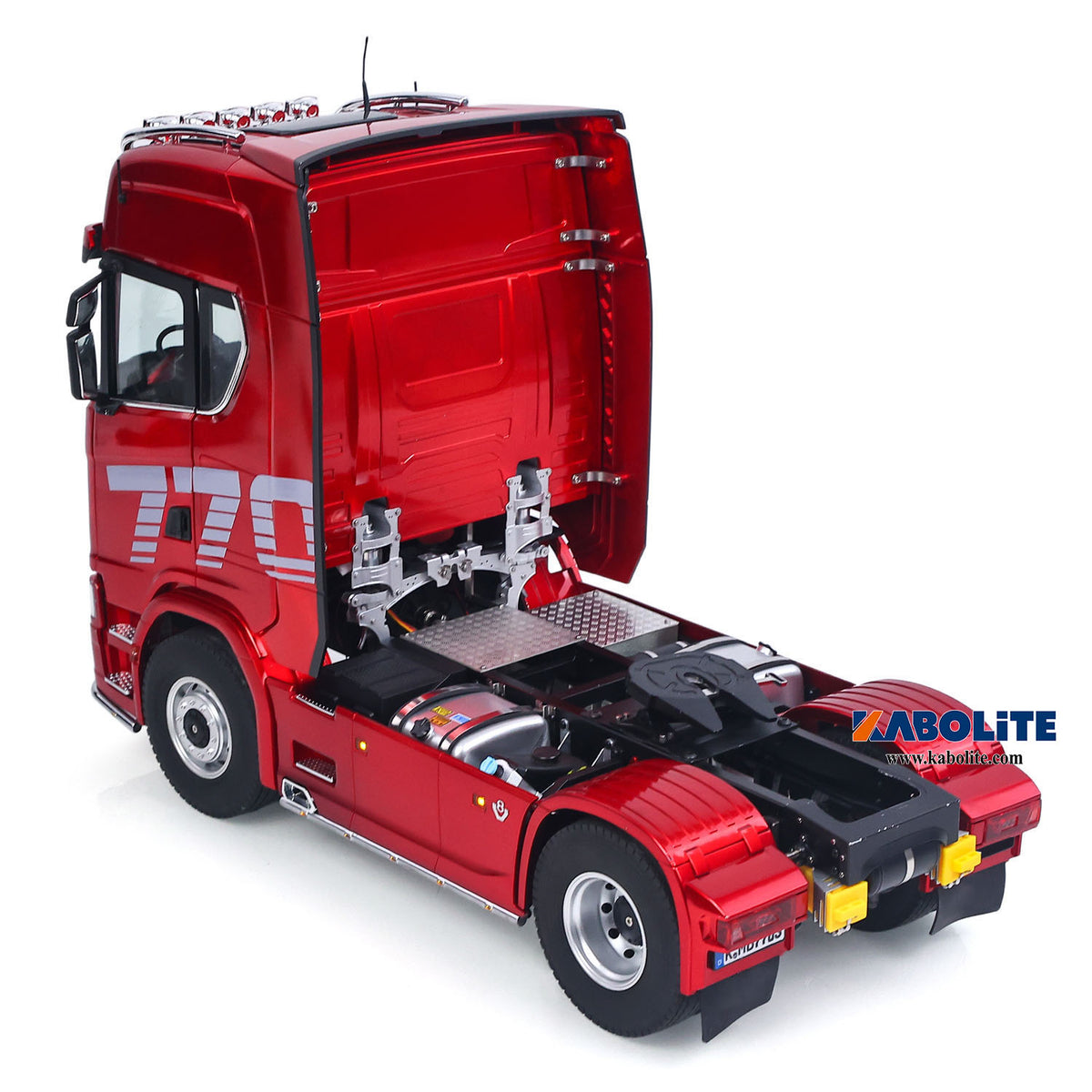 KABOLITE 770S 100 1/14 4X2 RC Tractor Truck with Metal Chassis Sound Light System for Outdoor