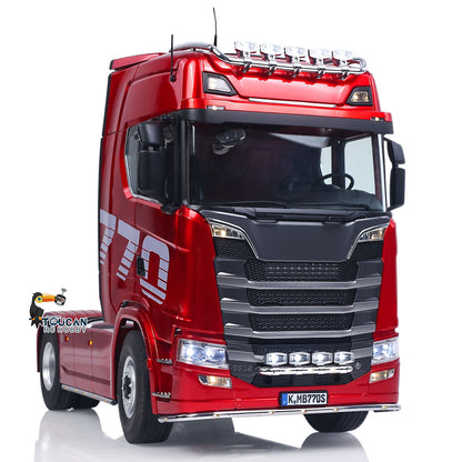 KABOLITE 1/14 Remote Control Tractor Truck 770S 100 4X2 RC Lorry Car 2Speed Transmission Differential Locks RTR Sound