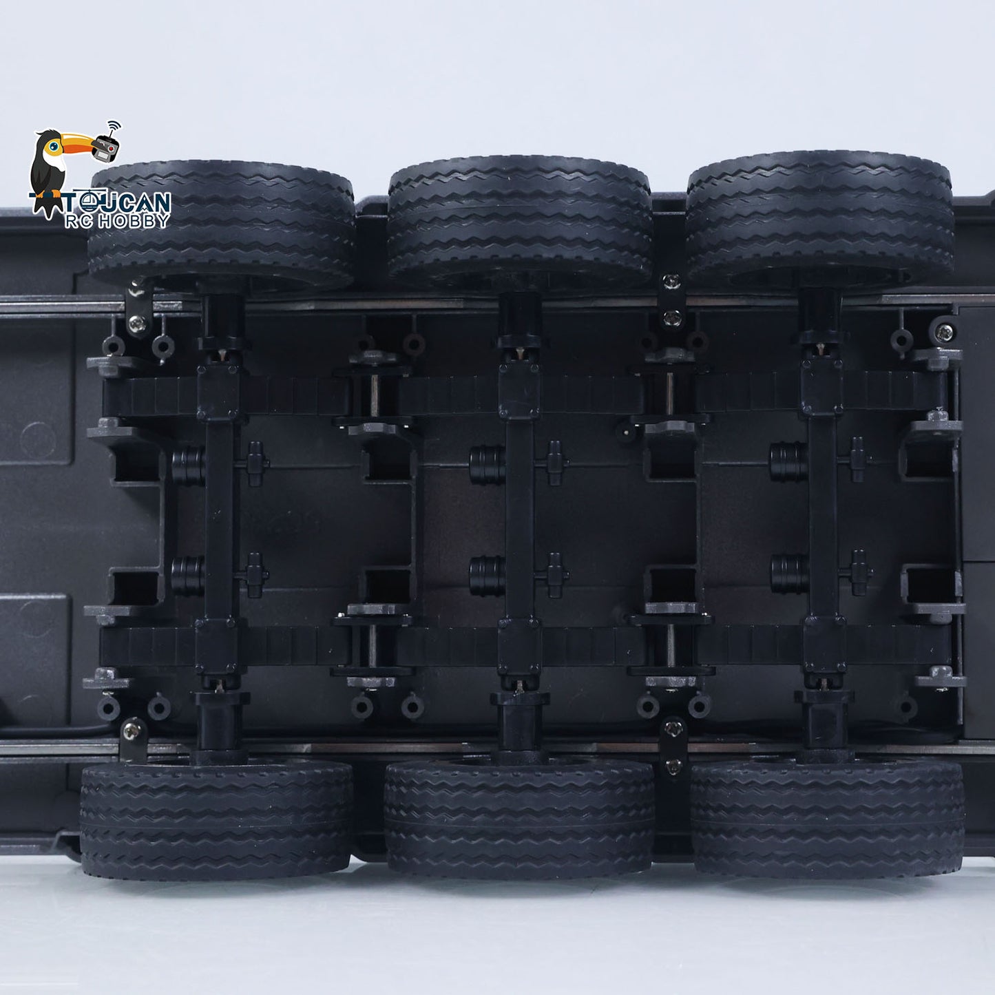 Fast Free Shipping 73.5CM Plastic Semi Trailer Flatbed 1502 for 1/18 Remote Control Tractor Truck HUINA 1501 Electronic Support Legs Tail Board