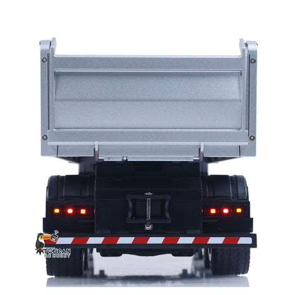 US Stock HUINA 1/14 Remote Control Dump Truck 12CH RC Tipper Finished Model Toy Gift RTR Light Sound Effects Radio USB Charging Cable