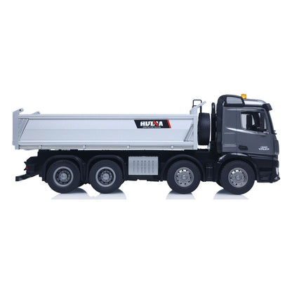 Fast Free Shipping for EU HUINA 1/14 Remote Control Dump Truck 12CH RC Tipper Finished Model Light Sound Effects 2.4G Radio System USB Charging Cable