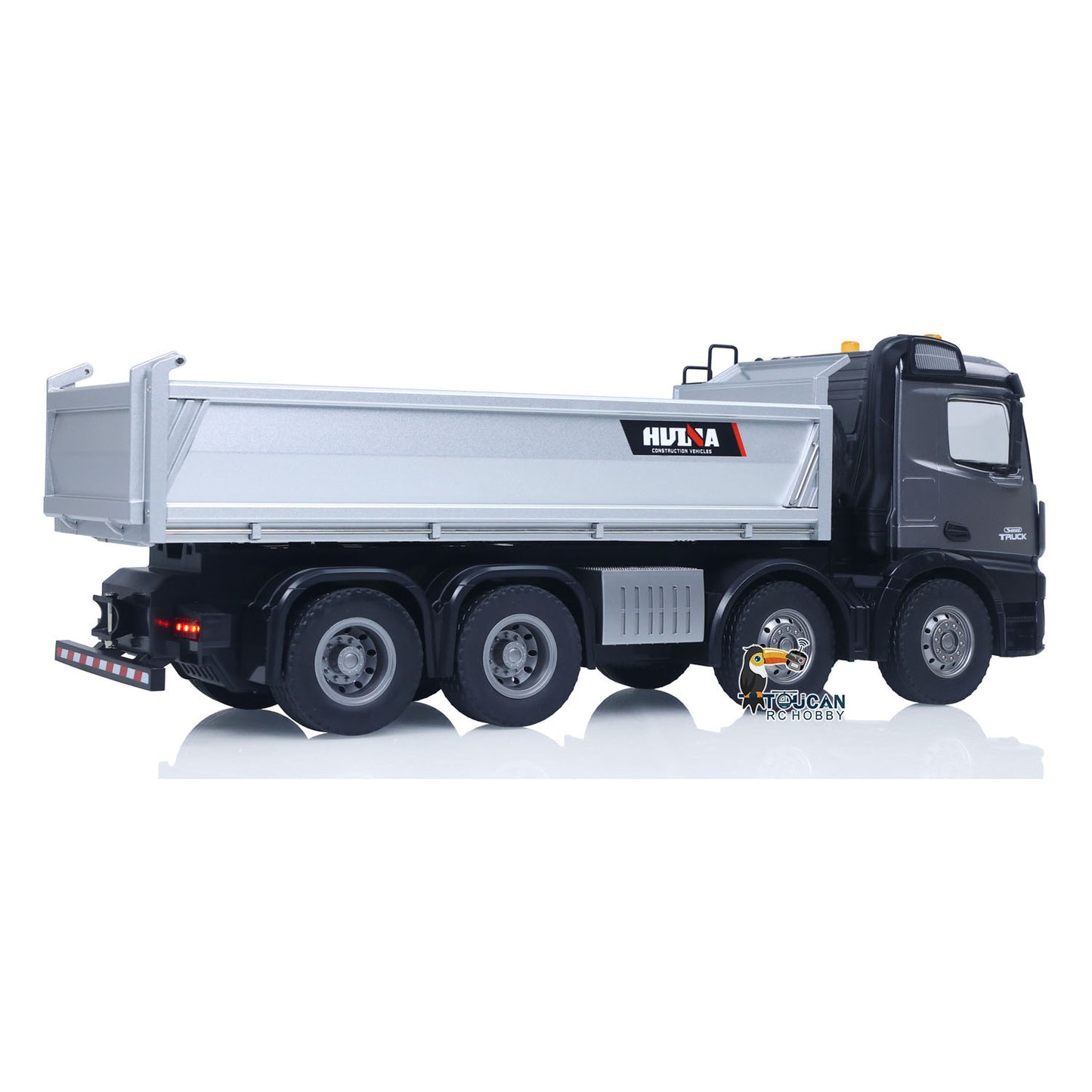 HUINA 1/14 Remote Control Dump Truck 12CH RC Tipper Finished Model Toy Gift RTR Light Sound Effects Radio USB Charging Cable