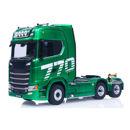 RTR HUINA 1/18 Remote Control Tractor Truck 770S 1501 6X4 Plastic RC Lorry Car Lights Sound System Assembled Finished Model