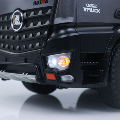 Fast Free Shipping for EU HUINA 1/14 Remote Control Dump Truck 12CH RC Tipper Finished Model Light Sound Effects 2.4G Radio System USB Charging Cable