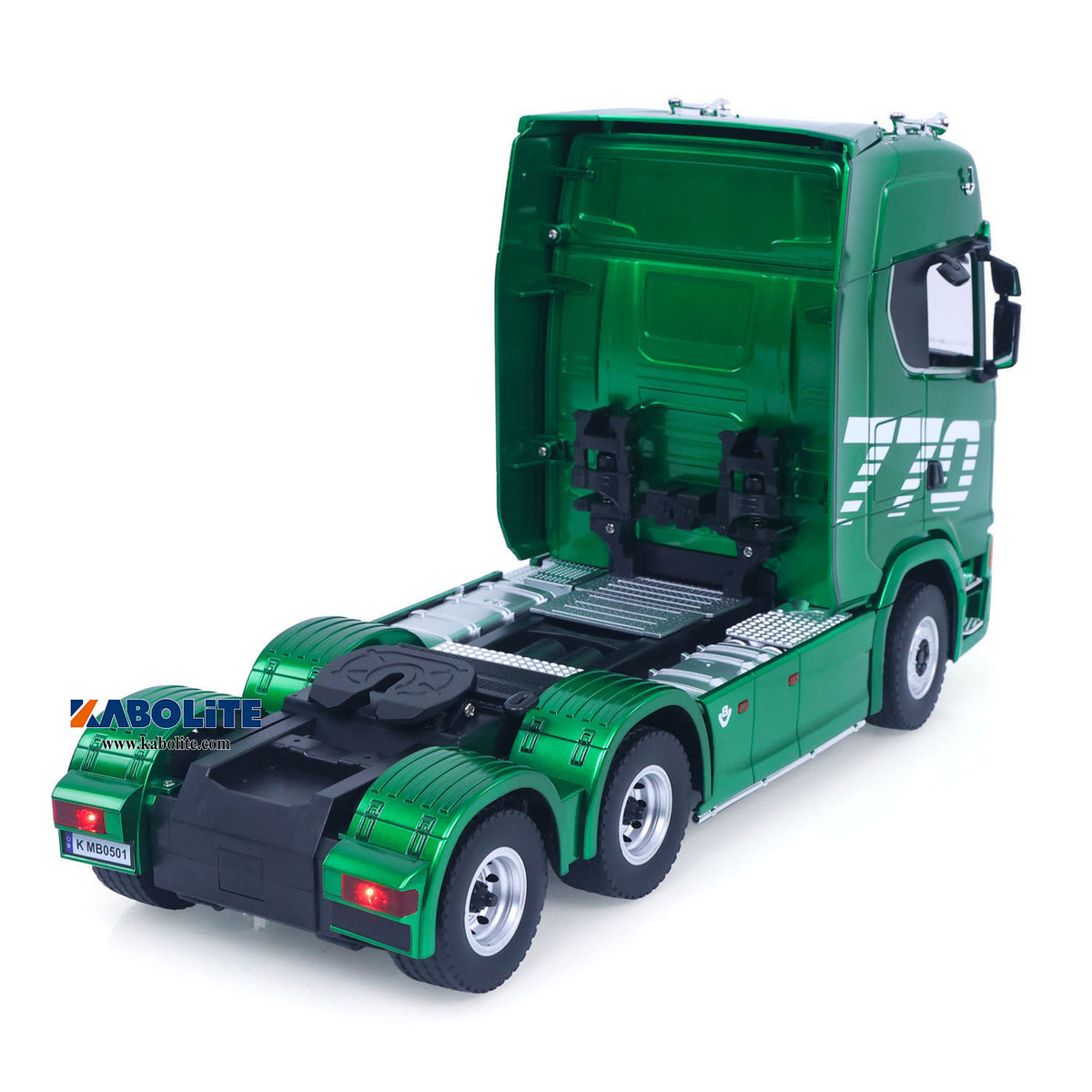 US Stock 2.4G 19CH HUINA 1/18 6x4 Remote Control Tractor Truck 770S 1501A Plastic RC Lorry Model with Lights Sound Effect