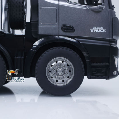 US Stock HUINA 1/14 Remote Control Dump Truck 12CH RC Tipper Finished Model Toy Gift RTR Light Sound Effects Radio USB Charging Cable