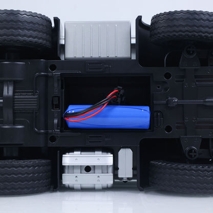Fast Free Shipping for EU HUINA 1/14 Remote Control Dump Truck 12CH RC Tipper Finished Model Light Sound Effects 2.4G Radio System USB Charging Cable