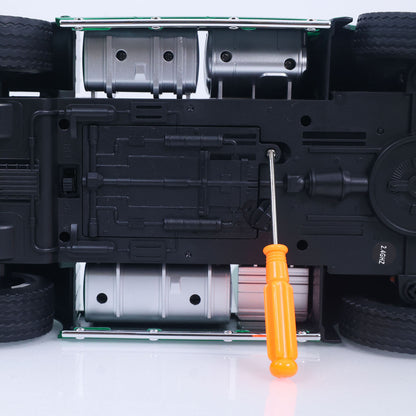 DE Stock HUINA 1/18 Remote Control Tractor Truck 770S 1501 6X4 Plastic RC Lorry Car Model Lights Sound System Charger Battery