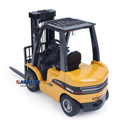 IN Stock HIUNA 577 1/14 Electric Lifting Remote Control Forklift RC Construction Vehicle Model with Hook Pallet Light Sound Effect