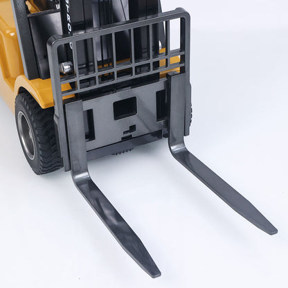 HIUNA 577 1/14 Electric Lifting Remote Control Forklift Model RC Construction Vehicle Battery Light Sound Effect Battery