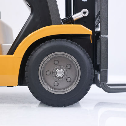 HIUNA 577 1/14 Electric Lifting Remote Control Forklift Model RC Construction Vehicle Battery Light Sound Effect Battery