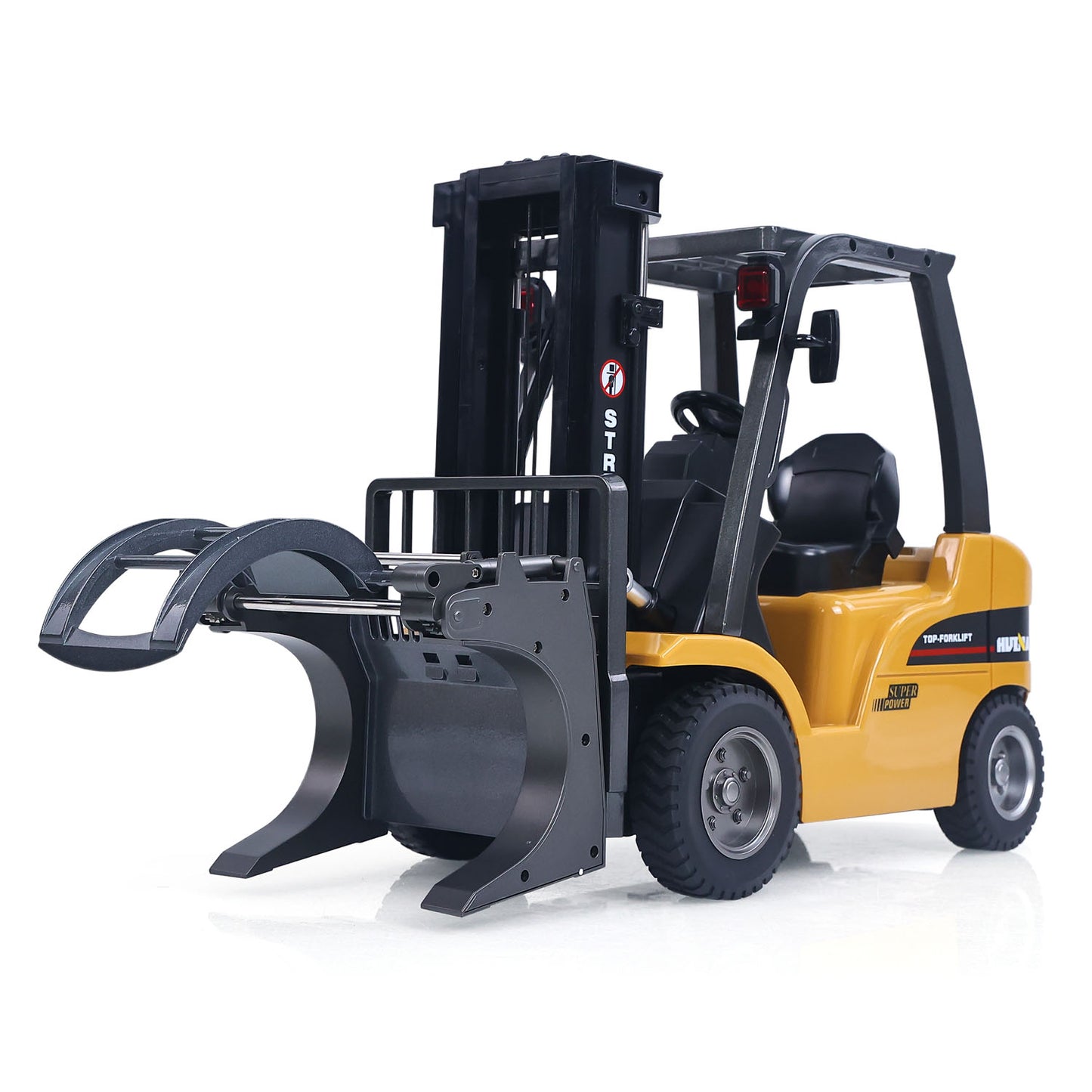 US Stock HIUNA 1/14 577 14CH RC Electric Lifting Forklift Remote Control Construction Vehicle Model Hook Pallet Battery Light Sound System