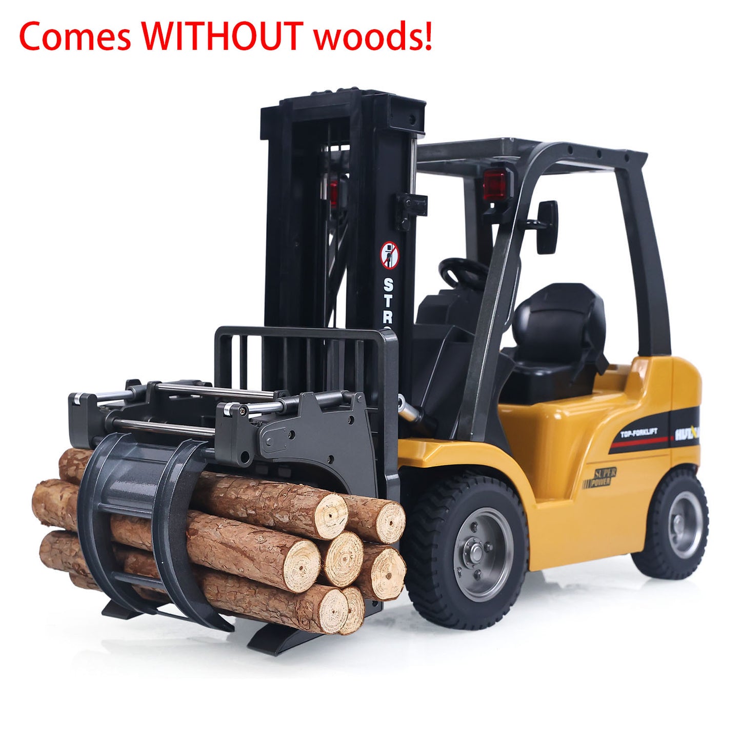 HIUNA 577 1/14 Electric Lifting Remote Control Forklift Model RC Construction Vehicle Battery Light Sound Effect Battery