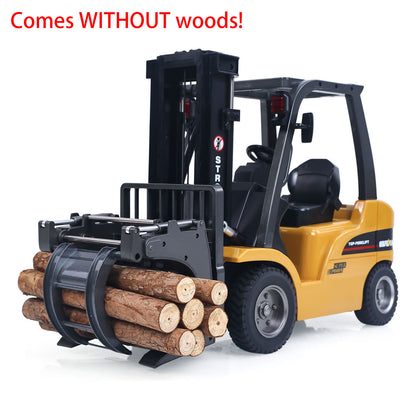 HIUNA 577 1/14 Electric Lifting Remote Control Forklift Model RC Construction Vehicle Battery Light Sound Effect Battery