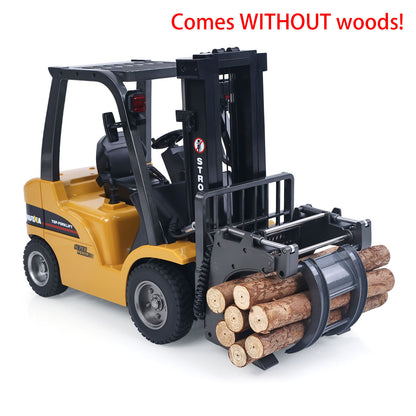 HIUNA 577 1/14 Electric Lifting Remote Control Forklift Model RC Construction Vehicle Battery Light Sound Effect Battery