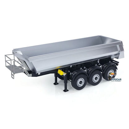 Kabolite K5801 Car 1/14 Scale 4X4 RC Tractor Truck 3Axles AWD W/ Electric Lifting Hopper Dump Trailer Tipper Battery