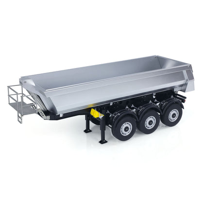 Kabolite K5801 1/14 Scale 4X4 RC Tractor Truck 3Axles AWD W/ Electric Lifting Hopper Dump Trailer Tipper Battery