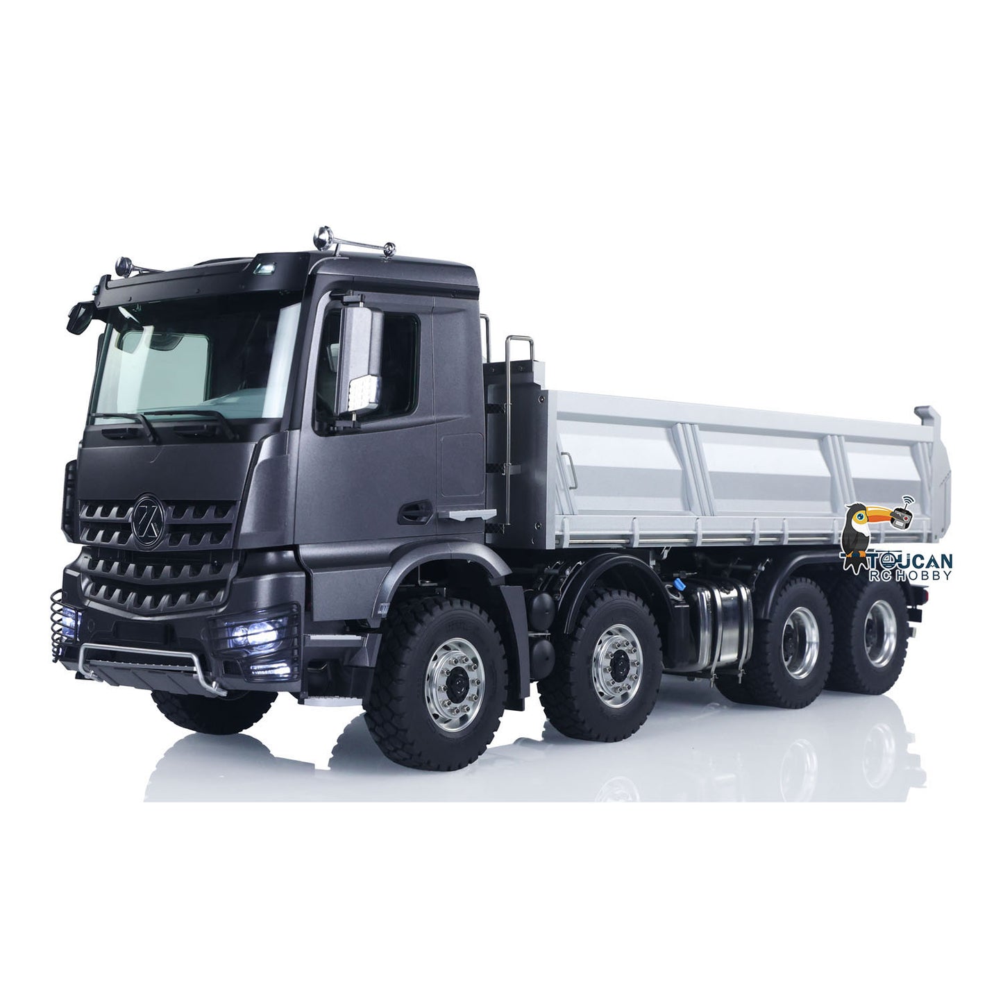 1/14 Kabolite K3367 8x8 Metal Hydraulic RC Tipper Remote Control Dump Truck Sonud Light 2Speed Model Battery ST8 Radio System