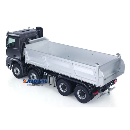 Kabolite K3367 1/14 Metal 8x8 Hydraulic Remote Control Dump Truck RC Tipper for Garden Landscaping
