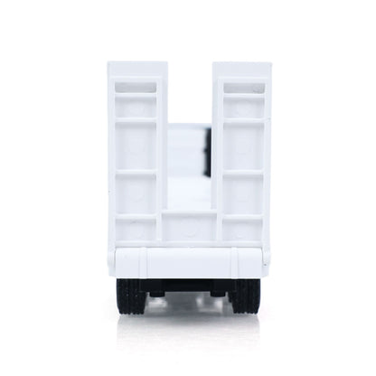 IN Stock Pre-order RTR HUINA 1/64 Remote Control Tractor Truck 9900 W/ 3Axle Plastic Semi Flatbed Trailer Lights Sound Effect Manual Support Legs