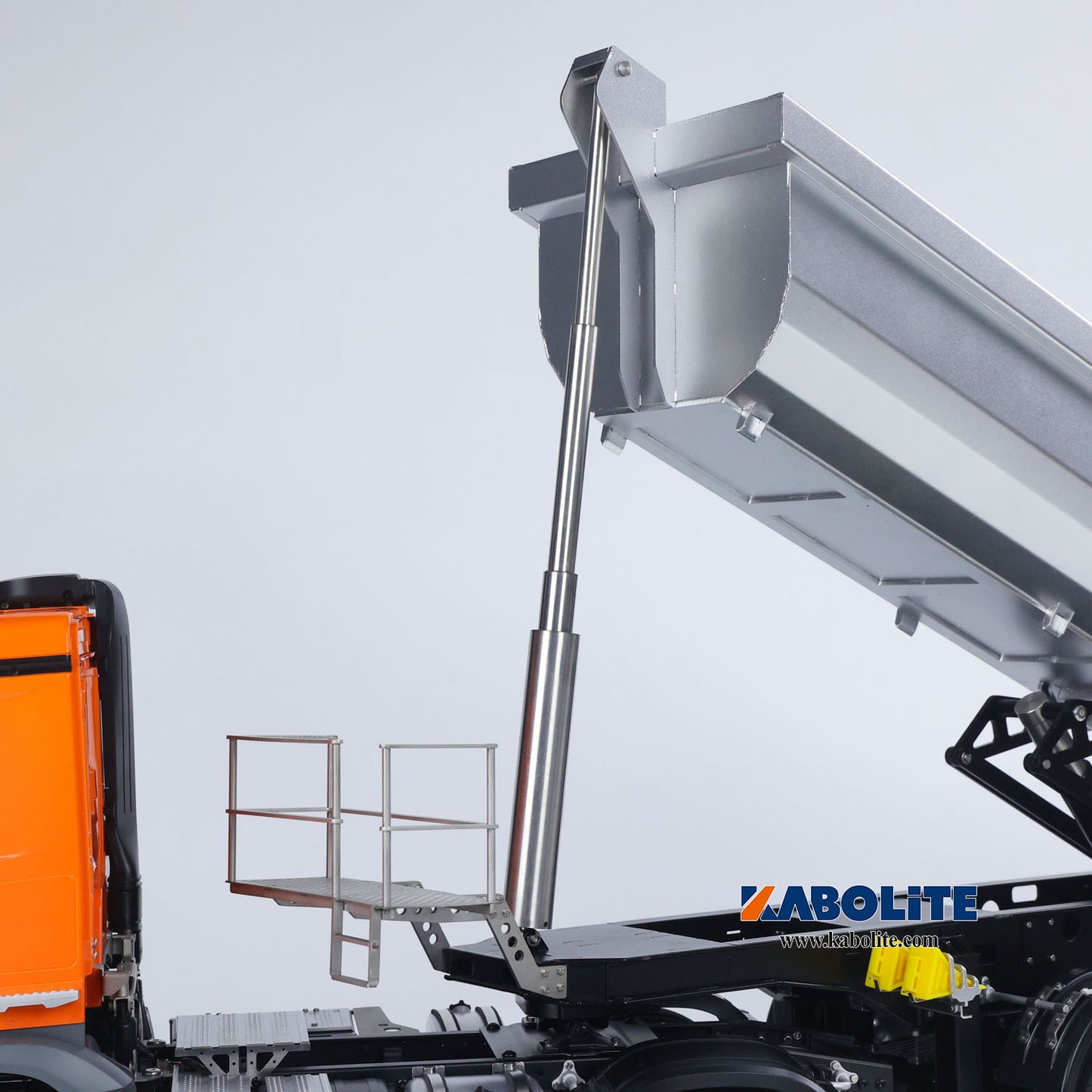 US STOCK Kabolite K5801 1/14 Scale 4X4 RC Tractor Truck 3Axles AWD W/ Electric Lifting Hopper Dump Trailer Tipper Battery
