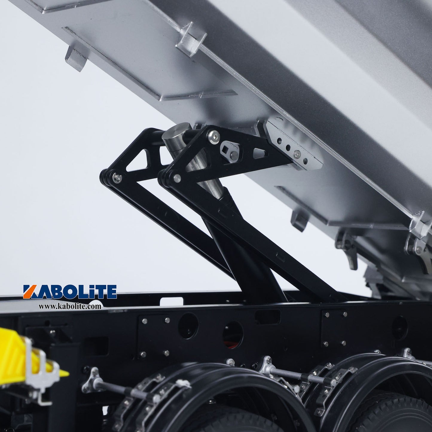 US STOCK Kabolite K5801 1/14 Scale 4X4 RC Tractor Truck 3Axles AWD W/ Electric Lifting Hopper Dump Trailer Tipper Battery