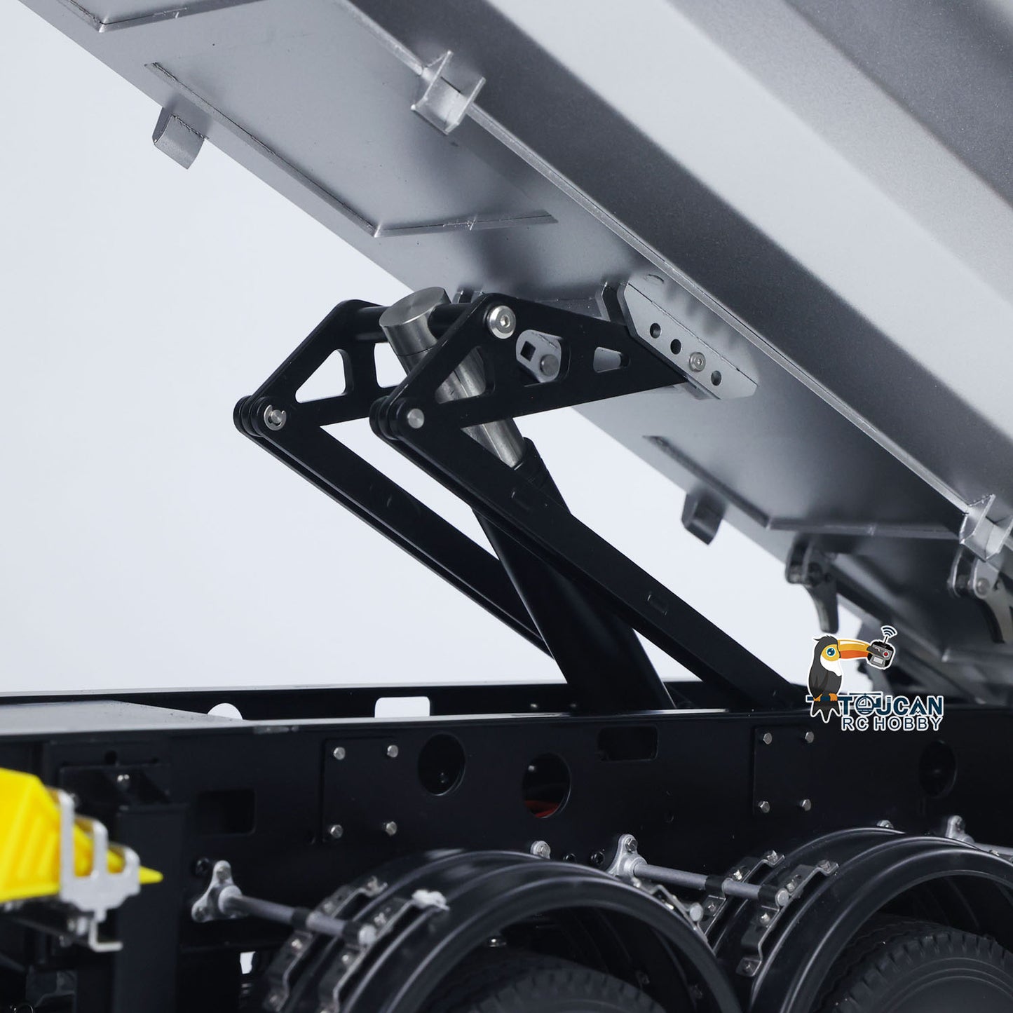 Fast Free Shipping Kabolite 1/14 4X4 RC Tractor Truck 3Axles Electric Lifting Dump Trialer RTR Car