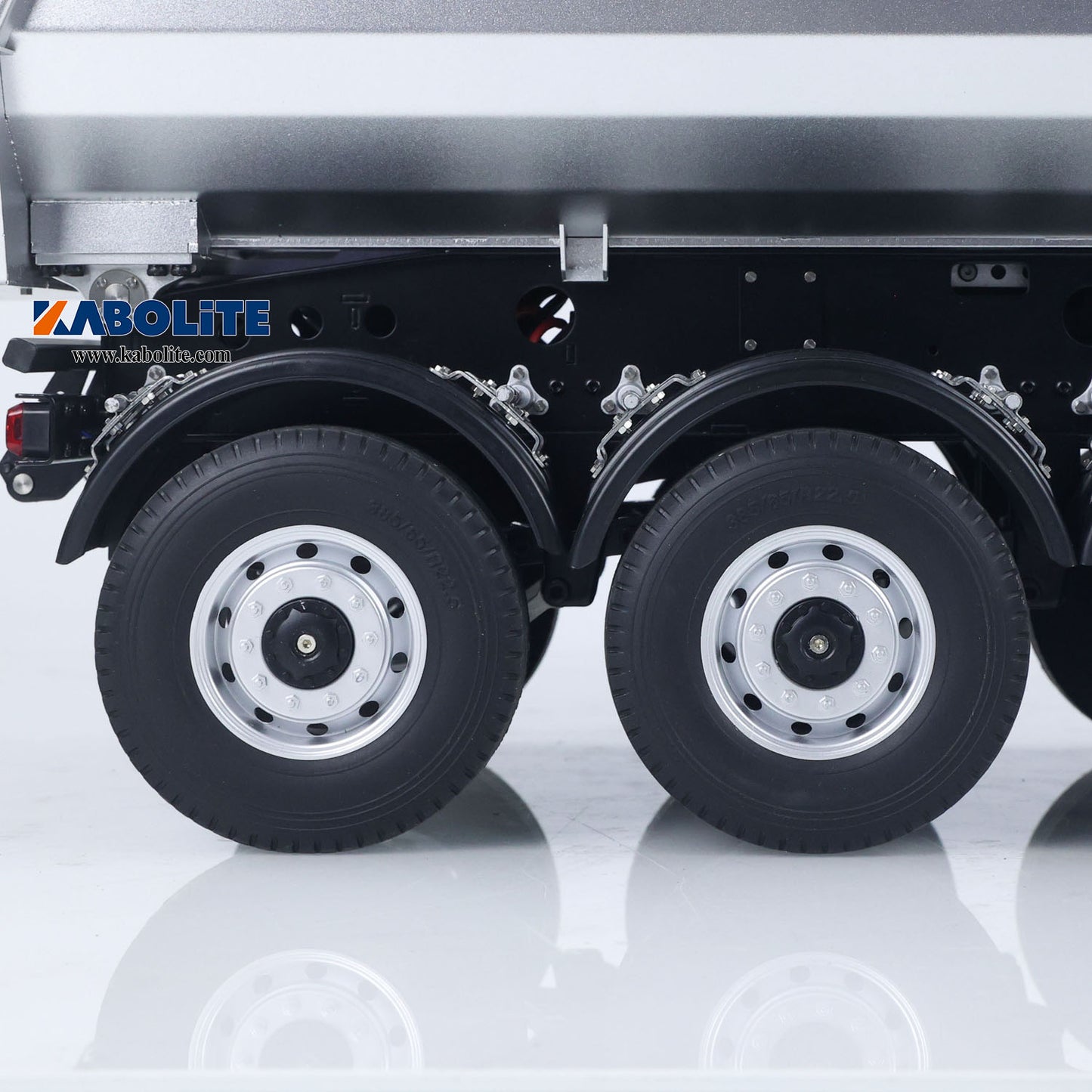 US STOCK Kabolite K5801 1/14 Scale 4X4 RC Tractor Truck 3Axles AWD W/ Electric Lifting Hopper Dump Trailer Tipper Battery
