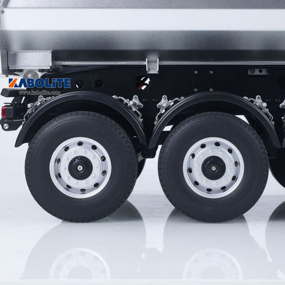 US STOCK Kabolite K5801 1/14 Scale 4X4 RC Tractor Truck 3Axles AWD W/ Electric Lifting Hopper Dump Trailer Tipper Battery