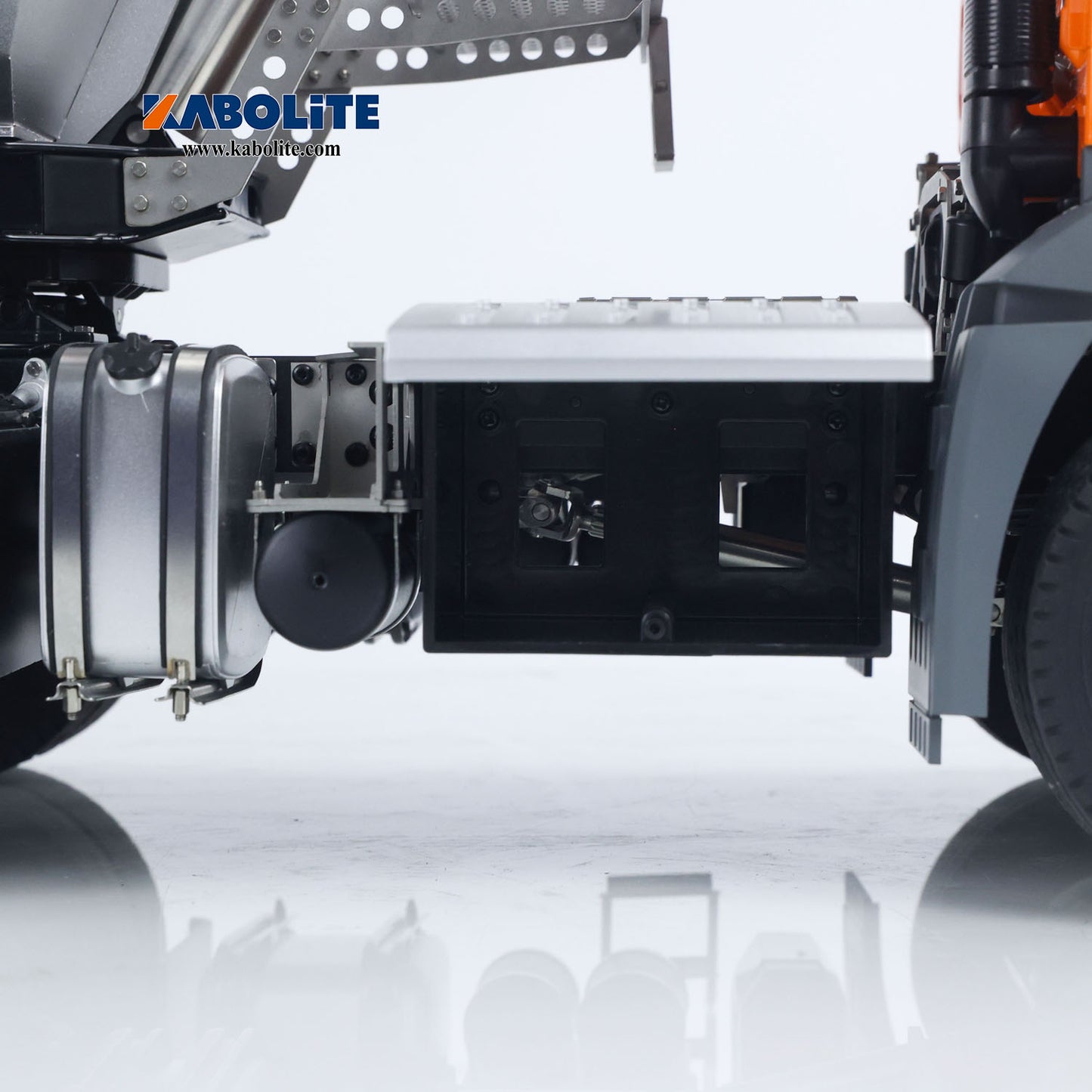 US STOCK Kabolite K5801 1/14 Scale 4X4 RC Tractor Truck 3Axles AWD W/ Electric Lifting Hopper Dump Trailer Tipper Battery