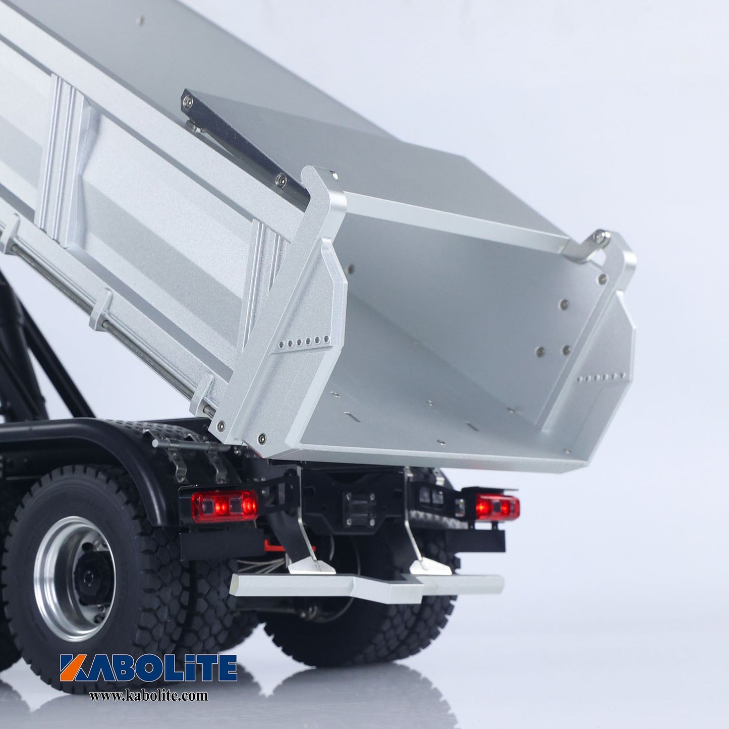Kabolite K3367 1/14 Metal 8x8 Hydraulic Remote Control Dump Truck RC Tipper with Sonud Light 2 Speed Transmission