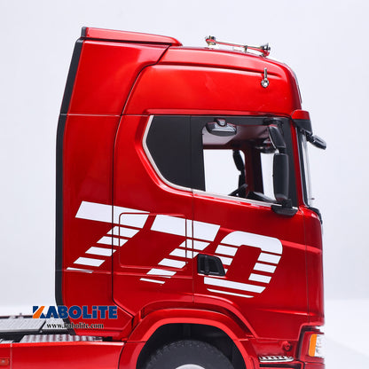 IN Stock HUINA 770S 1/18 6x4 RC Tractor Truck 1501A with 3Axle Plastic Semi Flatbed Trailer Electric Support Legs Tail Board Light System