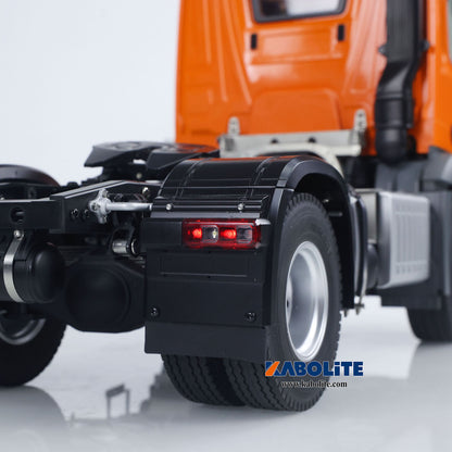 US STOCK Kabolite K5801 1/14 Scale 4X4 RC Tractor Truck 3Axles AWD W/ Electric Lifting Hopper Dump Trailer Tipper Battery