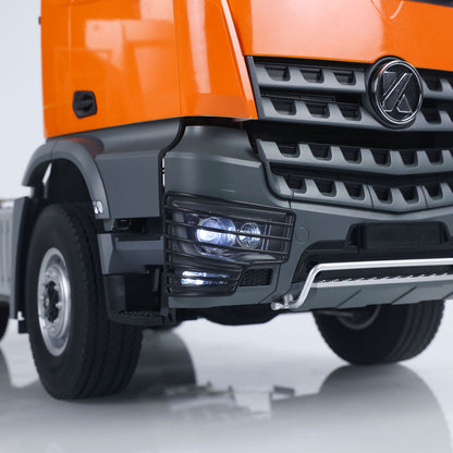 Kabolite K5801 1/14 Scale 4X4 RC Tractor Truck 3Axles AWD W/ Electric Lifting Hopper Dump Trailer Tipper Battery