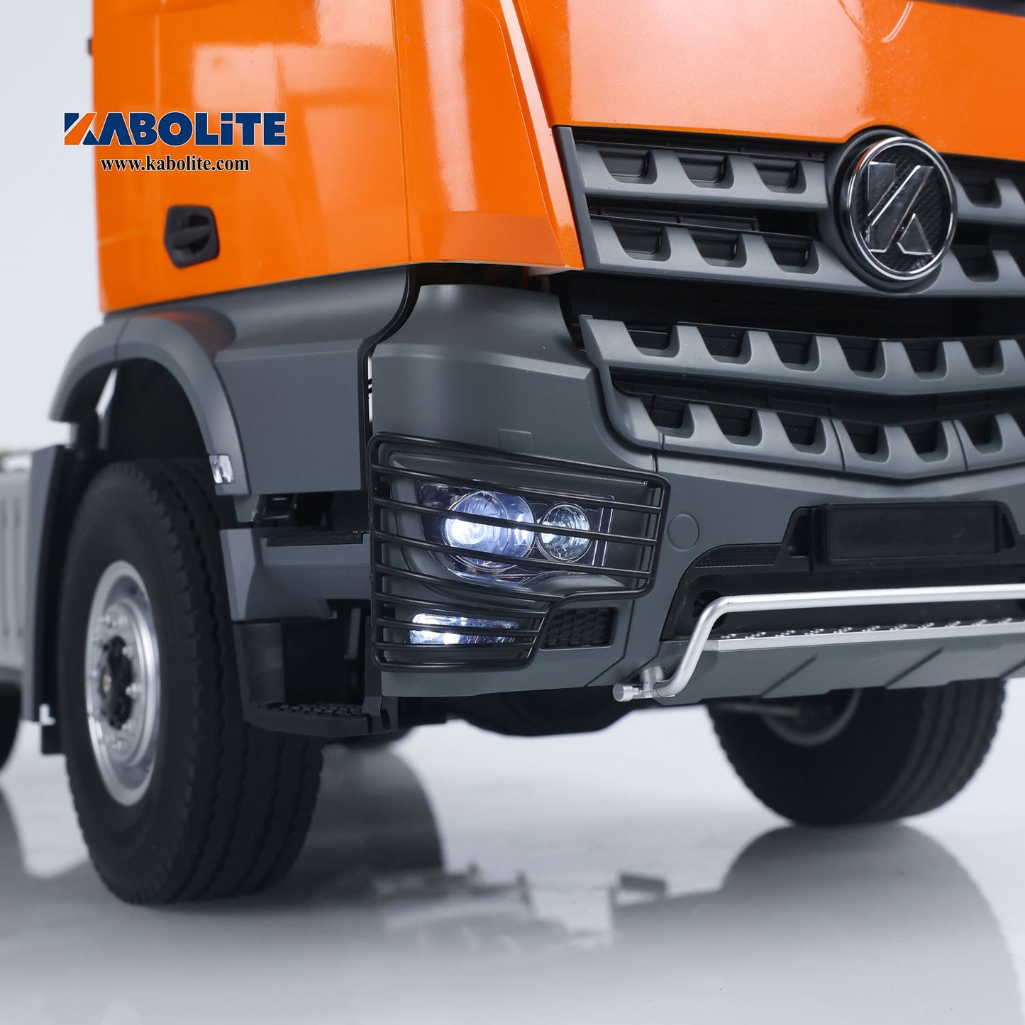 US STOCK Kabolite K5801 1/14 Scale 4X4 RC Tractor Truck 3Axles AWD W/ Electric Lifting Hopper Dump Trailer Tipper Battery