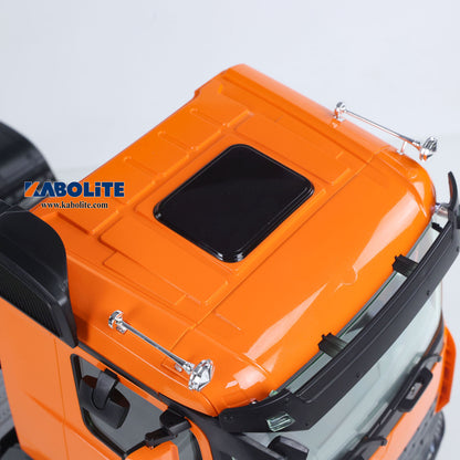 US STOCK Kabolite K5801 1/14 Scale 4X4 RC Tractor Truck 3Axles AWD W/ Electric Lifting Hopper Dump Trailer Tipper Battery