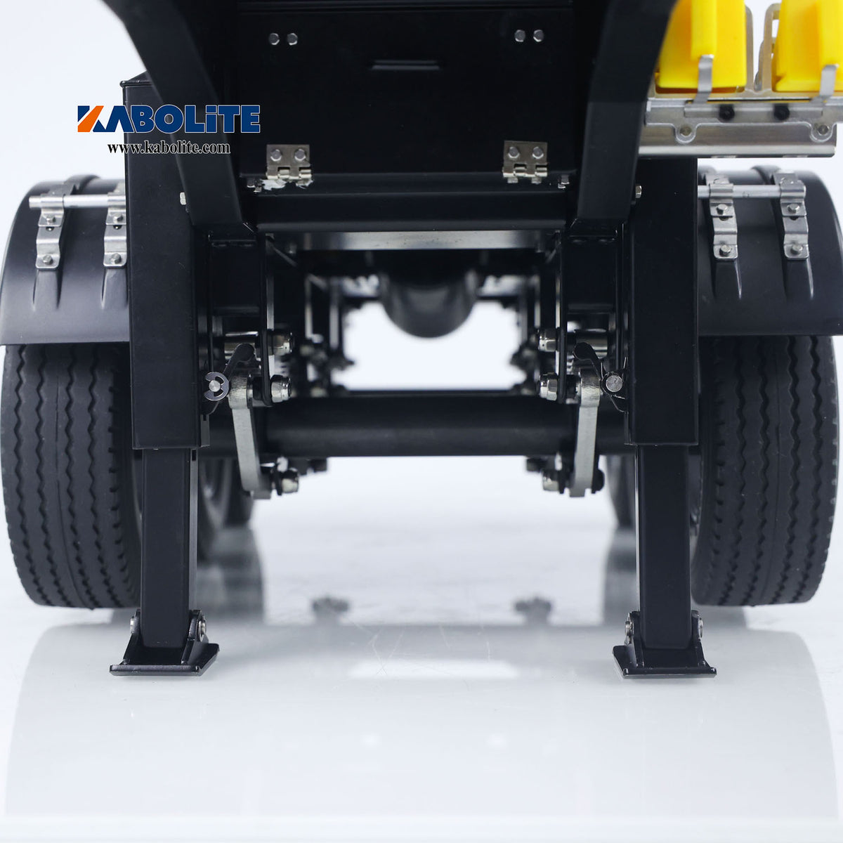 Kabolite 1/14 K5801 4X4 RC Tractor Truck 3Axles Electric Lifting Hopper Dump Trailer Battery 2.4G Radio System