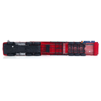 IN Stock HUINA 770S 1/18 6x4 RC Tractor Truck 1501A with 3Axle Plastic Semi Flatbed Trailer Electric Support Legs Tail Board Light System