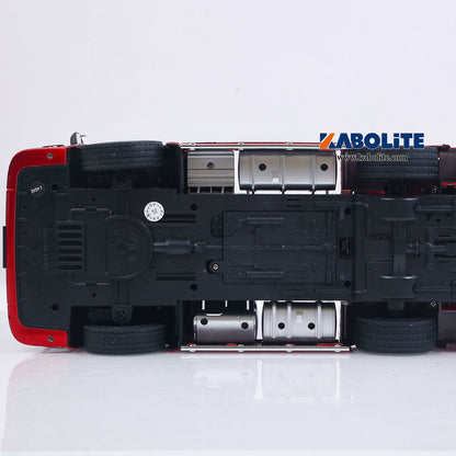 IN Stock HUINA 770S 1/18 6x4 RC Tractor Truck 1501A with 3Axle Plastic Semi Flatbed Trailer Electric Support Legs Tail Board Light System