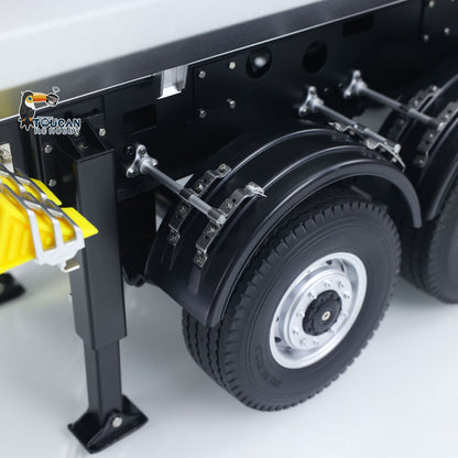 Kabolite K5801 Car 1/14 Scale 4X4 RC Tractor Truck 3Axles AWD W/ Electric Lifting Hopper Dump Trailer Tipper Battery