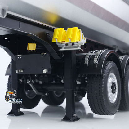 Kabolite K5801 Car 1/14 Scale 4X4 RC Tractor Truck 3Axles AWD W/ Electric Lifting Hopper Dump Trailer Tipper Battery