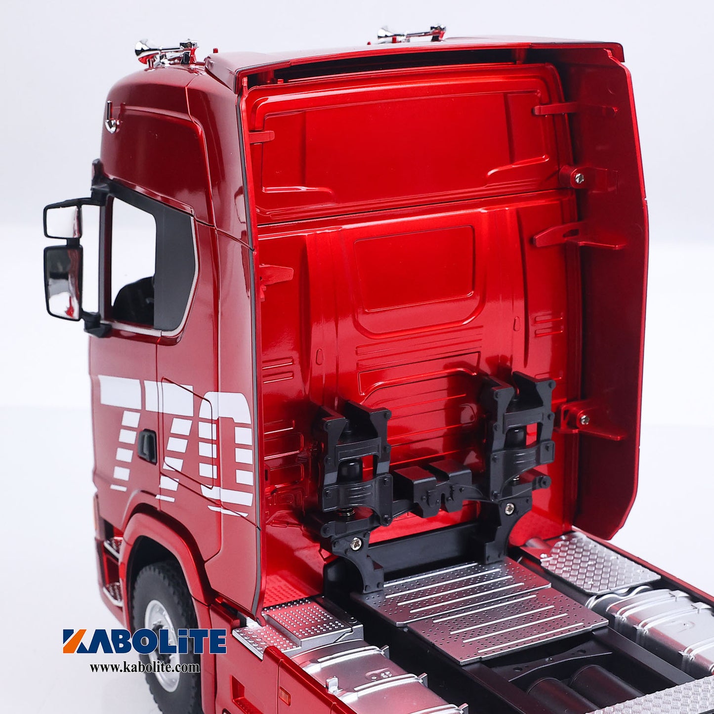 IN Stock HUINA 770S 1/18 6x4 RC Tractor Truck 1501A with 3Axle Plastic Semi Flatbed Trailer Electric Support Legs Tail Board Light System