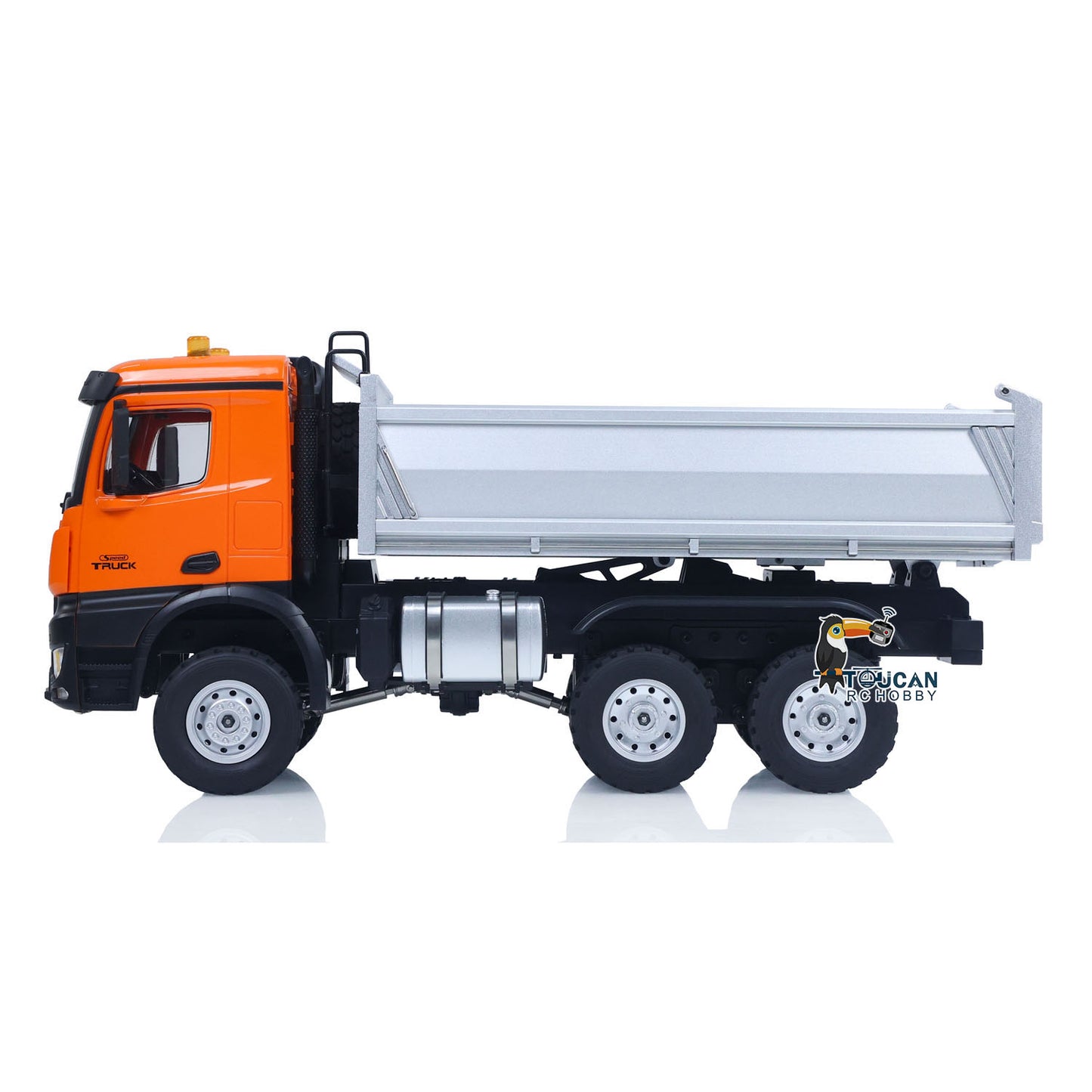 US Stock 1/14 HUINA 1598 2.4G Remote Control Dumper 6*6 Engineering Transport Vehicle Lifting Rod Tipper Car Light Sound Battery Toys