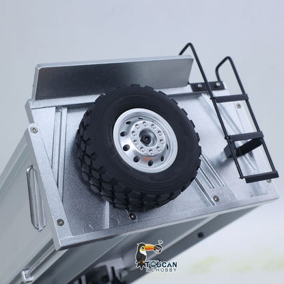 US Stock 1/14 HUINA 1598 2.4G Remote Control Dumper 6*6 Engineering Transport Vehicle Lifting Rod Tipper Car Light Sound Battery Toys