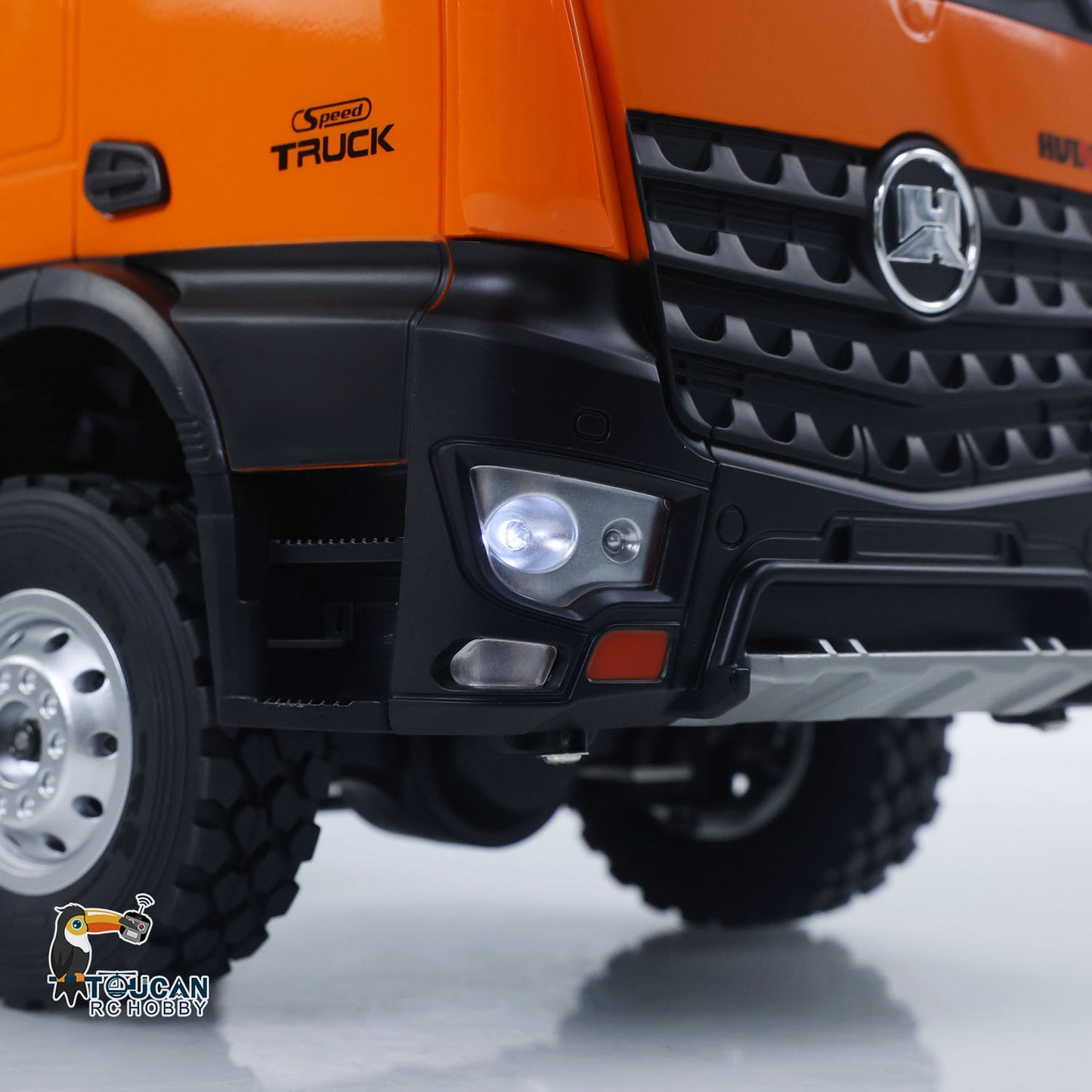 1/14 HUINA 1598 2.4G Remote Control Dumper 6x6 Engineering Transport Vehicle Lifting Rod Tipper Car Light Sound Battery Toys