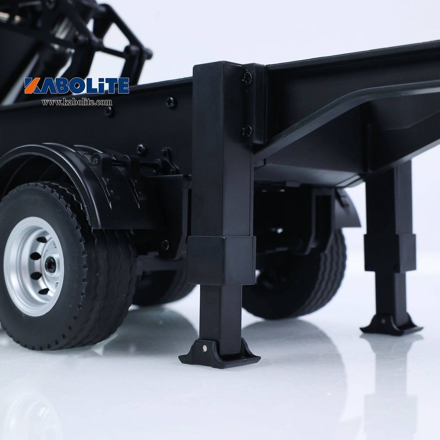 IN Stock HUINA 1509 Electric Semi Dump Trailer with Light Effect Support Legs For 1/18 1501 Remote Control Tractor Truck Model