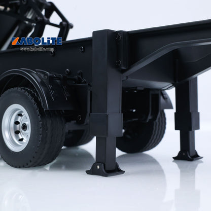 IN Stock HUINA 1509 Electric Semi Dump Trailer with Light Effect Support Legs For 1/18 1501 Remote Control Tractor Truck Model