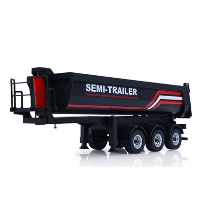 Fast Free Shipping for EU HUINA 1/18 Electric Lifting Remote Control Semi Dump Trailer for RC Tractor Truck 1501 Tail Light Support Leg No Sound System